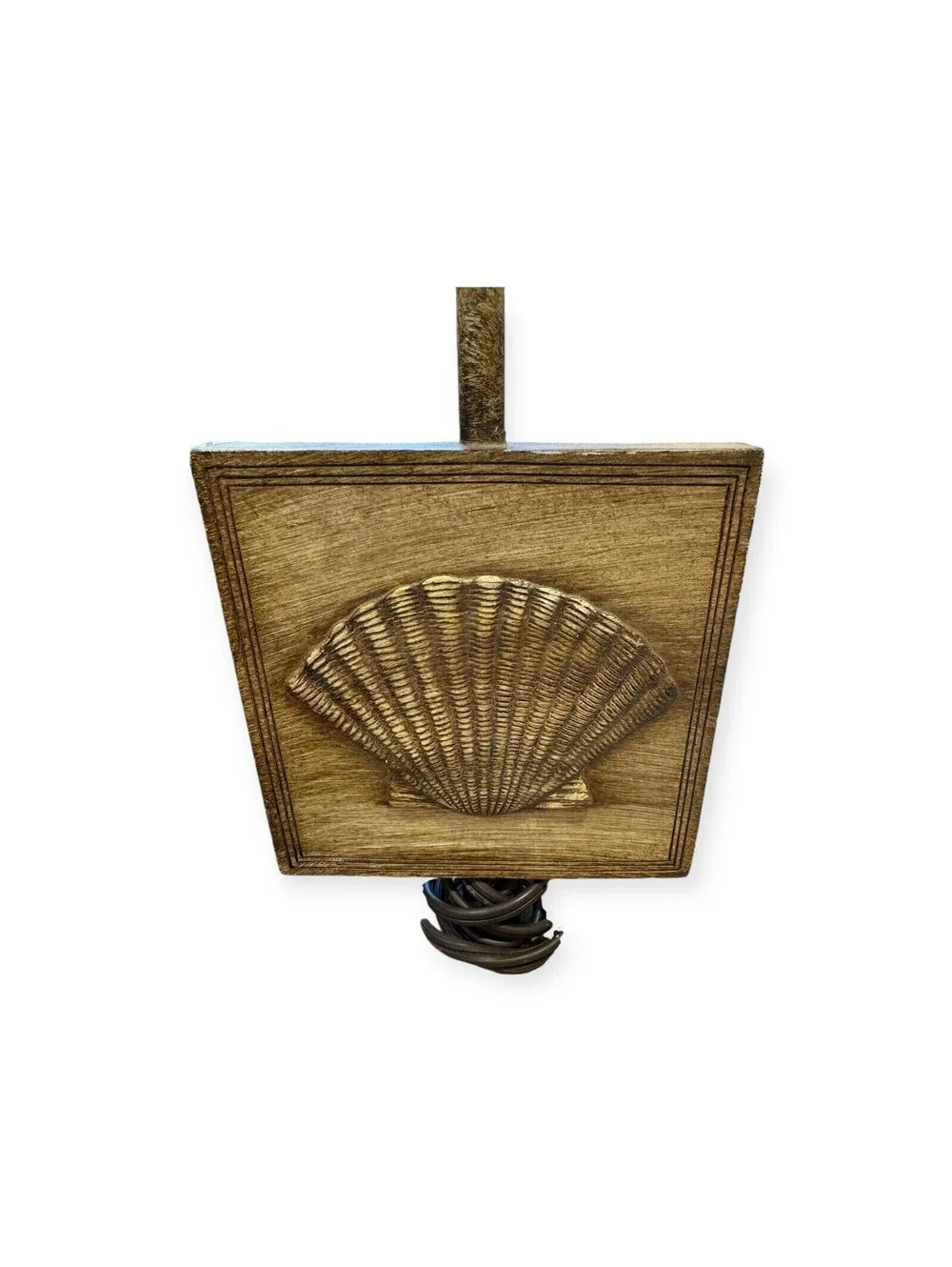 Vintage Nantucket Seashell Side Table Lamp